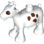 Набор LEGO Duplo Goat - Single Back Stud, Белый