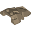 Набор LEGO Wedge 4 x 4 Fractured Polygon Top, Dark Tan