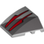 Набор LEGO Wedge 4 x 3 No Studs with Two Red Arrows Vulture Droid Sensors Print, Светлый сине-серый