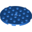 Набор LEGO Plate, Round 6 x 6 with Hole, Голубой