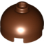 Набор LEGO Brick, Round 2 x 2 Dome Top - Hollow Stud with Bottom Axle Holder x Shape + Orientation, Красно-коричневый