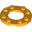 Набор LEGO Plate, Round 4 x 4 with 2 x 2 Hole, Bright Light Orange