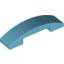 Набор LEGO Slope Curved 4 x 1 Double No Studs, Medium Azure