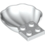 Набор LEGO Clam / Scallop Shell with 4 Studs, Белый