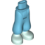 Набор LEGO Friends Hips and Baggy Trousers with Light Aqua Shoes Print, Medium Azure