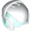 Набор LEGO Minifig Helmet Space with Trans Light Blue Visor and Ear Protectors, Белый