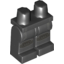 Набор LEGO Legs and Hips with Dark Bluish Gray and Silver Knee Pads and Dark Bluish Gray Stripes Print, Черный