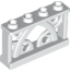Набор LEGO Fence Ornamented 1 x 4 x 2 with 4 Studs, Белый