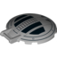 Набор LEGO Dish 6 x 6 Inverted - No Studs with Handle with SW TIE Advanced Hatch Print, Светлый сине-серый