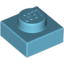 Набор LEGO Plate 1 x 1, Medium Azure