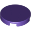 Набор LEGO Tile Round 2 x 2 with Bottom Stud Holder, Темно-фиолетовый