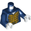 Набор LEGO Torso Pirate Bluecoat Governor Print / Dark Blue Arms / White Hands, Темно-синий
