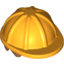 Набор LEGO Minifig Helmet Construction with Medium Dark Flesh Hair Print, Bright Light Orange