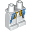 Набор LEGO Legs and Hips with Gold and Medium Blue Coat Print, Белый