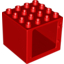 Набор LEGO BOX 4X4X3, Красный