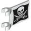 Набор LEGO Flag 2 x 2 Square with Skull and Crossed Cutlasses (Jolly Roger) Print, Белый