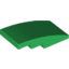 Набор LEGO Slope Curved 4 x 2 No Studs, Зеленый