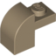 Набор LEGO Brick Curved 1 x 2 x 1 1/3 with Curved Top, Dark Tan