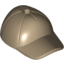 Набор LEGO Minifig Cap - Short Curved Bill with Seams and Hole on Top, Dark Tan
