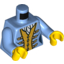 Набор LEGO Torso Pirate Governor's Daughter Print / Medium Blue Arms / Yellow Hands, Medium Blue