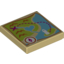 Набор LEGO Tile 2 x 2 with Map Heartlake City Bay Print, Tan