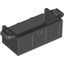 Набор LEGO Treasure Chest Bottom with Rear Slots, Черный