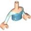 Набор LEGO Torso Friends Medium Azure Top with Silver Icons Print, Light Flesh Arms with Hands with Light Aqua Sleeves Print, Light Flesh