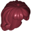 Набор LEGO Minifig Hair Friends Long with Curls at Ends, Темно-красный