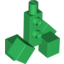 Набор LEGO Creature Torso Blocky with Cube Feet (Minecraft Creeper), Зеленый