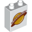 Набор LEGO DUPLO BRICK 1X2X2 NR. 12, Белый