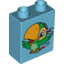 Набор LEGO DUPLO BRICK 1X2X2 NO.7, Medium Azure
