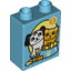 Набор LEGO DUPLO BRICK 1X2X2 NO. 10, Medium Azure