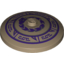 Набор LEGO Dish 4 x 4 Inverted (Radar) with Gray and Dark Purple Snake and Geometric Print, Dark Tan