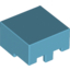 Набор LEGO Minifig Helmet Rectangular (Minecraft), Medium Azure
