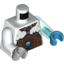 Набор LEGO Torso Fur with Copper Armor and Ice Chi Emblem Print / Trans-Light Blue Arm Left / White Arm Right / Dark Azure Hand Left / Light Bluish Gray Hand Right, Белый