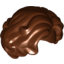 Набор LEGO Minifig Hair - Short, Wavy with Side Part, Красно-коричневый