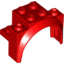 Набор LEGO Vehicle Mudguard 4 x 2 1/2 x 2 1/3 with Arch Round, Красный