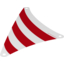 Набор LEGO Cloth Sail Triangular 18 x 20 with Red Stripes Print, Белый
