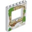Набор LEGO Panel 1 x 6 x 6 with Window with Tan Bricks, Grass and Leaves Print, Белый