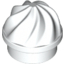 Набор LEGO Plate Round 1 x 1 Swirled Top, Белый