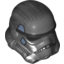 Набор LEGO Minifig Helmet SW Stormtrooper, Dotted Mouth, Dark Bluish Gray and Sand Blue Print (Shadow Stormtrooper), Pearl Dark Gray