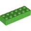Набор LEGO Brick 2 x 6, Ярко-зеленый