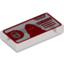 Набор LEGO Tile 1 x 2 with Padlock, Head Mask and 'ML-FILE' Print, Прозрачный черный