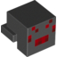 Набор LEGO Plate Special 1 x 2 with Cube with Red Pixelated Face Print (Minecraft Spider), Черный