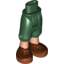 Набор LEGO FEMALE, HIP W/SHORTS 1 NO. 6, Темно-зеленый