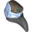 Набор LEGO Minifig Mask Bird (Vulture) with Dark Bluish Gray Beak and Dark Tan Headpiece with Sand Green Vulture Symbol Print, Bright Light Blue