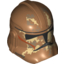 Набор LEGO Minifig Helmet SW Clone Trooper with Tan and Dark Tan Camouflage Print, Medium Dark Flesh