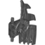 Набор LEGO Bionicle Weapon Axe Blade / Glider Wing, Pearl Dark Gray