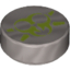 Набор LEGO Tile Round 1 x 1 with Ultra Agents Toxic Print, Flat Silver