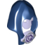 Набор LEGO Minifig Hood with Trans Purple Mask and Silver Medallion with Swirl Print, Trans-Purple